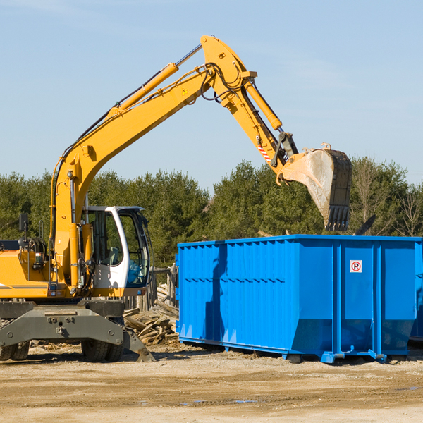 what happens if the residential dumpster is damaged or stolen during rental in Trinity